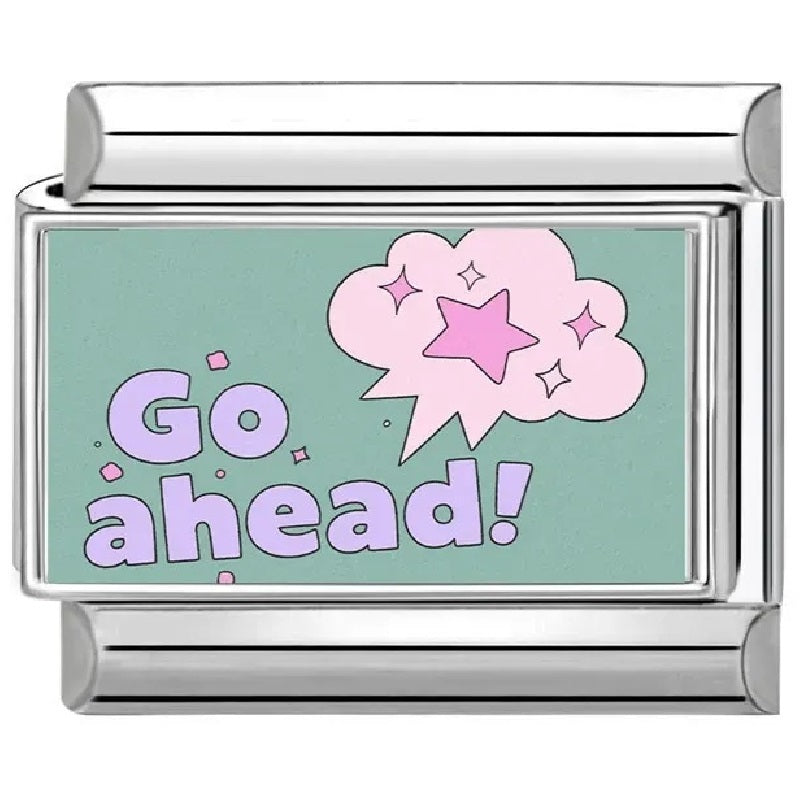 Italian Charm Integrated Symbol Links – Single Stainless Steel Charm