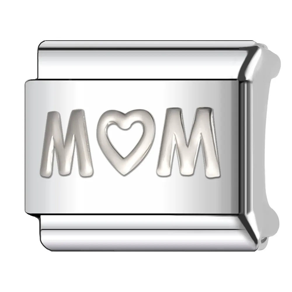 Italian Charm Integrated Symbol Links – Single Stainless Steel Charm