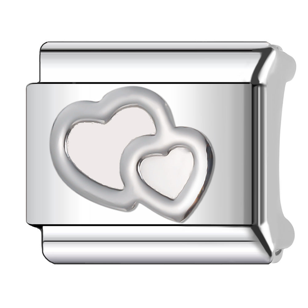 Italian Charm Integrated Symbol Links – Single Stainless Steel Charm