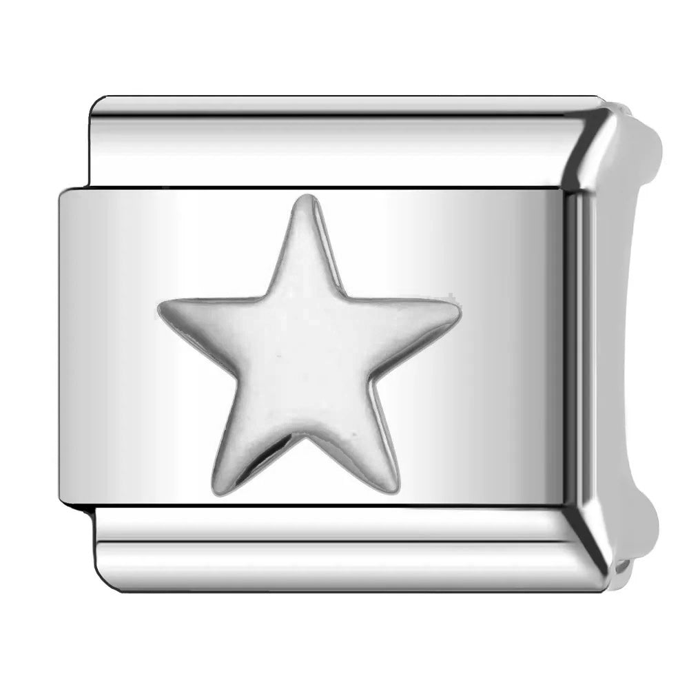 Italian Charm Integrated Symbol Links – Single Stainless Steel Charm