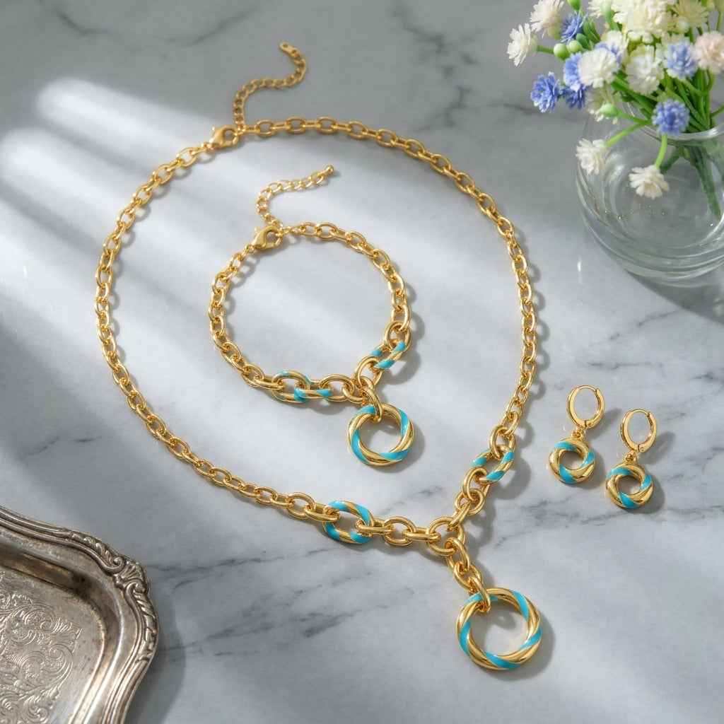 Royal Circular Motif Jewelry Set