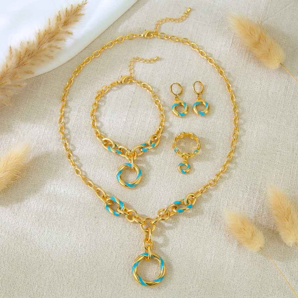 Royal Circular Motif Jewelry Set
