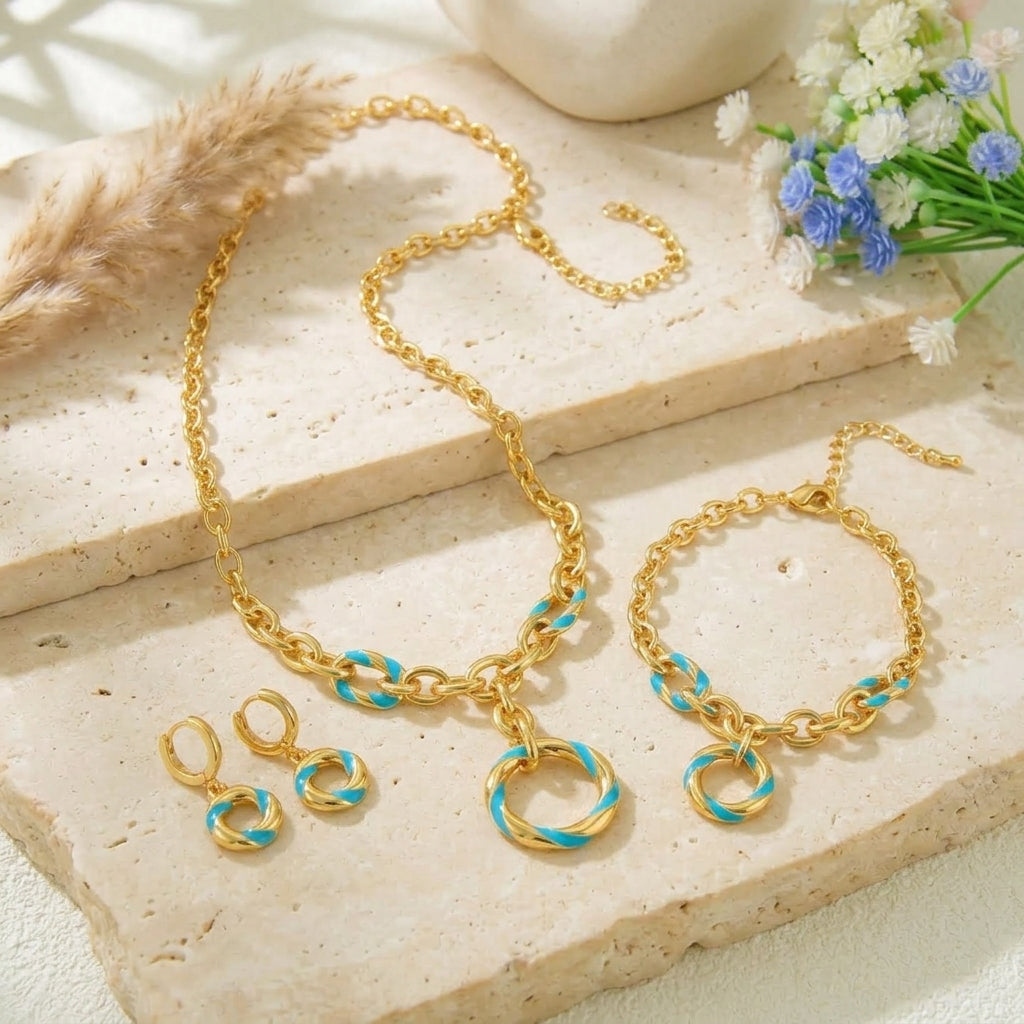 Royal Circular Motif Jewelry Set