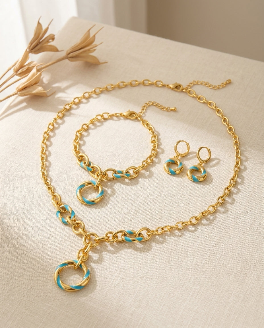 Royal Circular Motif Jewelry Set