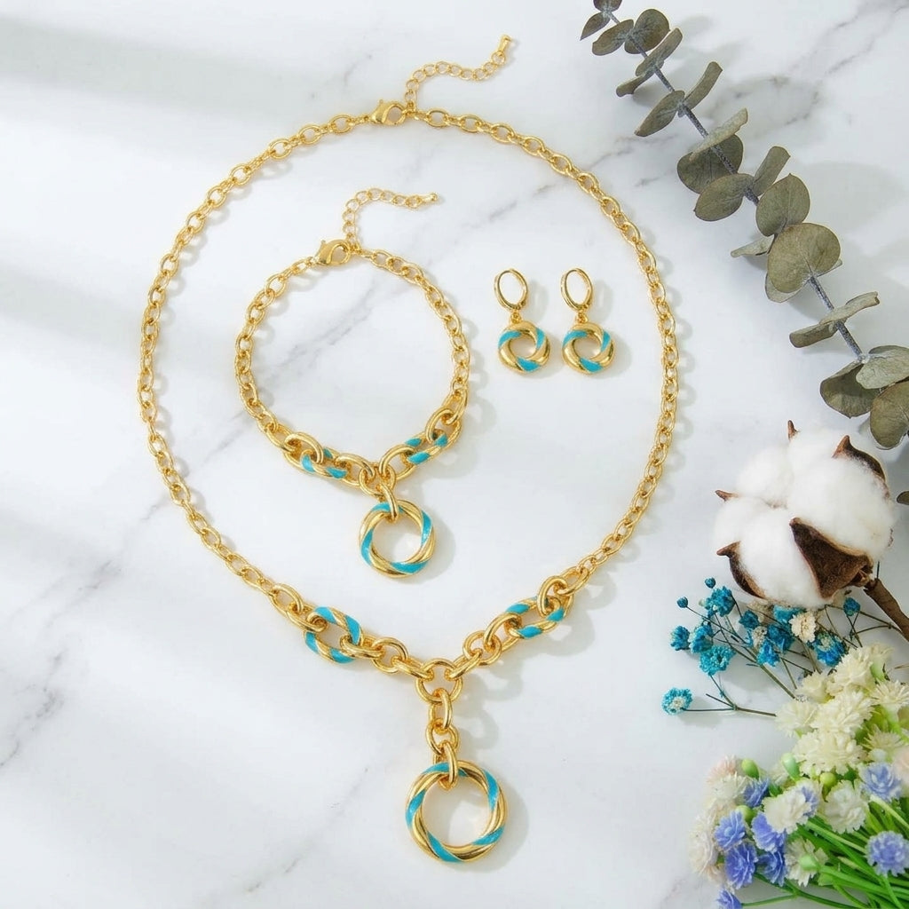 Royal Circular Motif Jewelry Set