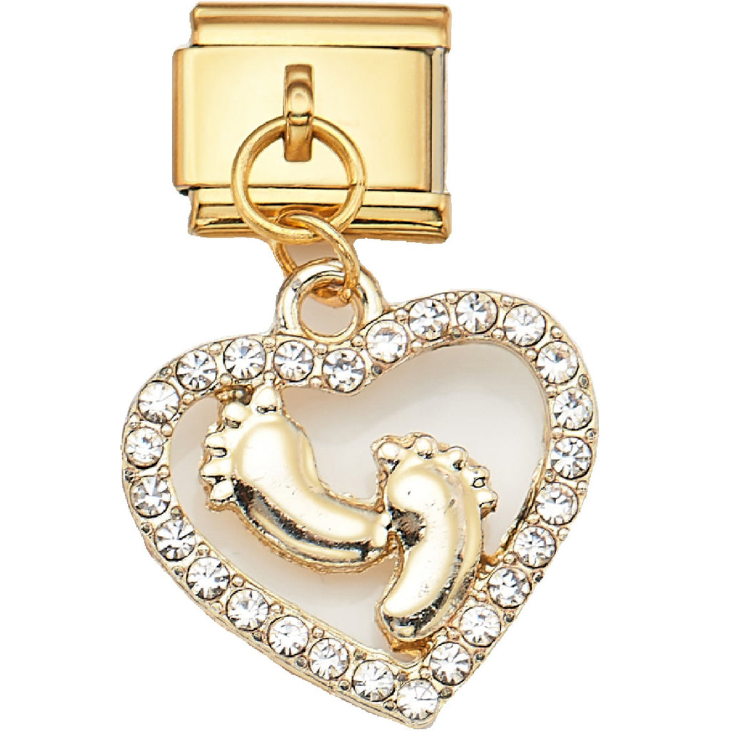 Italian Charm Dangle Links – Single Stainless Steel Charm