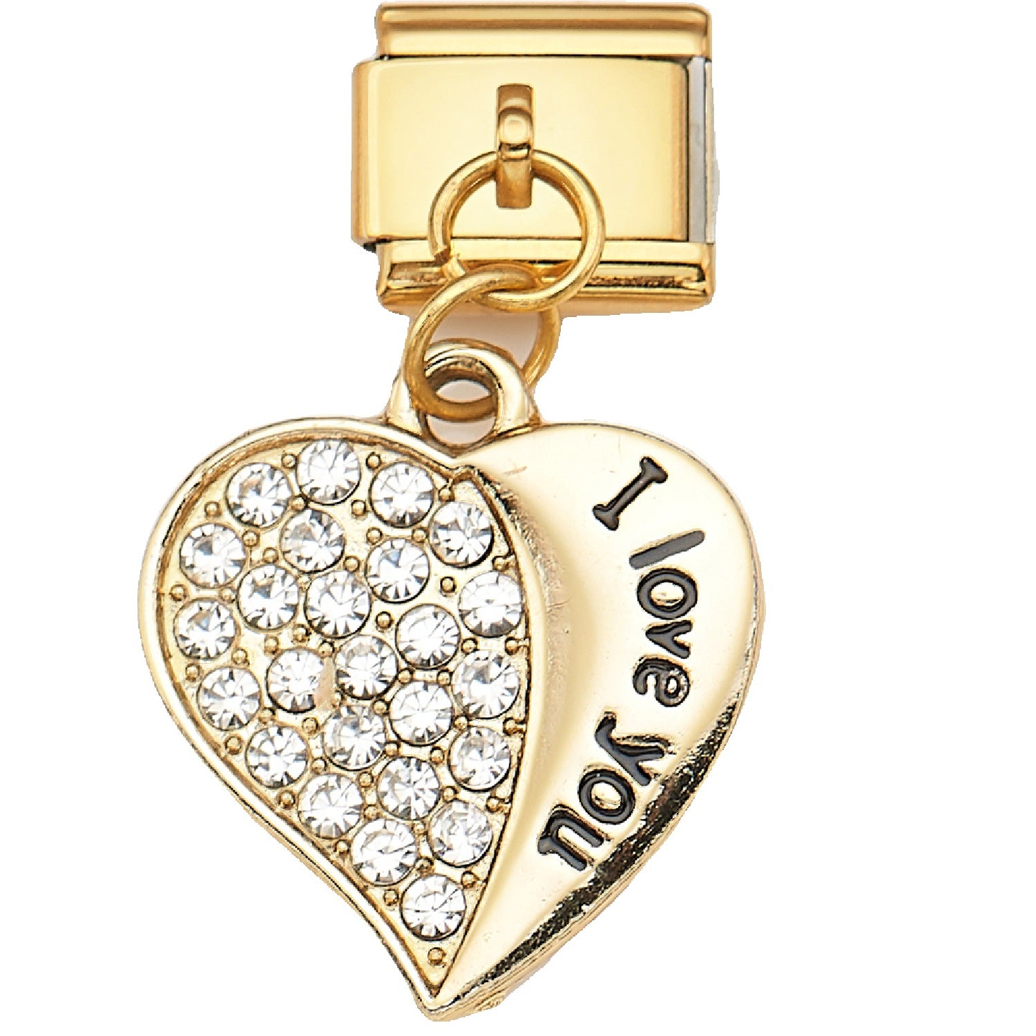 Italian Charm Dangle Links – Single Stainless Steel Charm