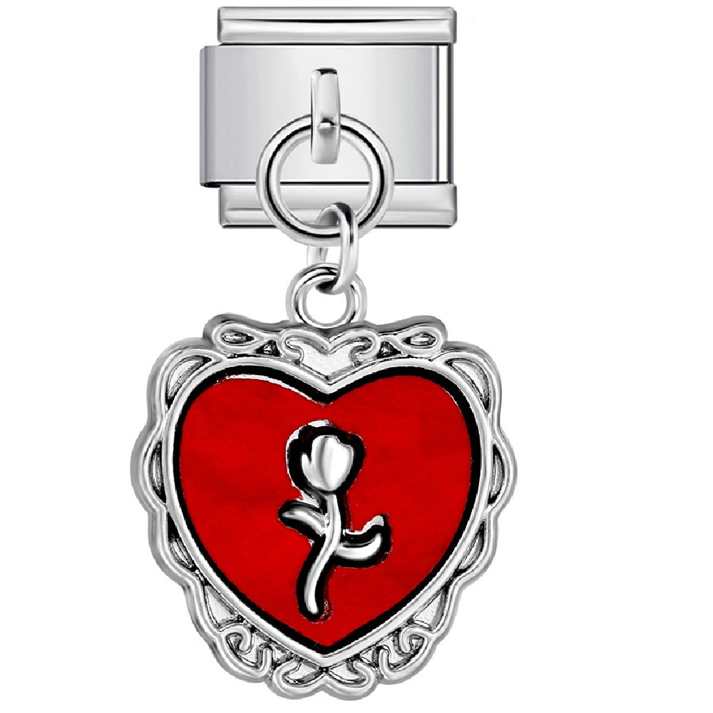 Italian Charm Dangle Links – Single Stainless Steel Charm