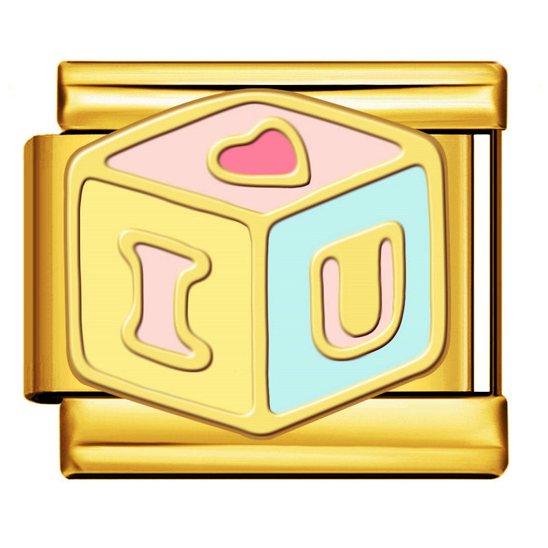 Italian Charm Integrated Symbol Links – Single Stainless Steel Charm