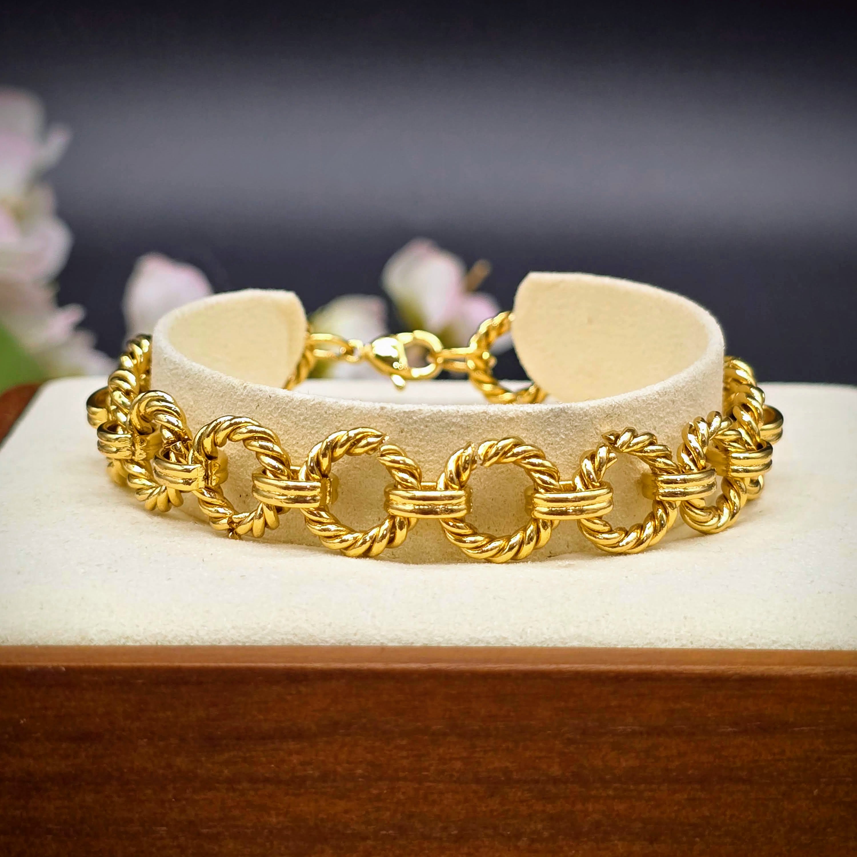 Rope-Link Chain Bracelet - Stainless Steel