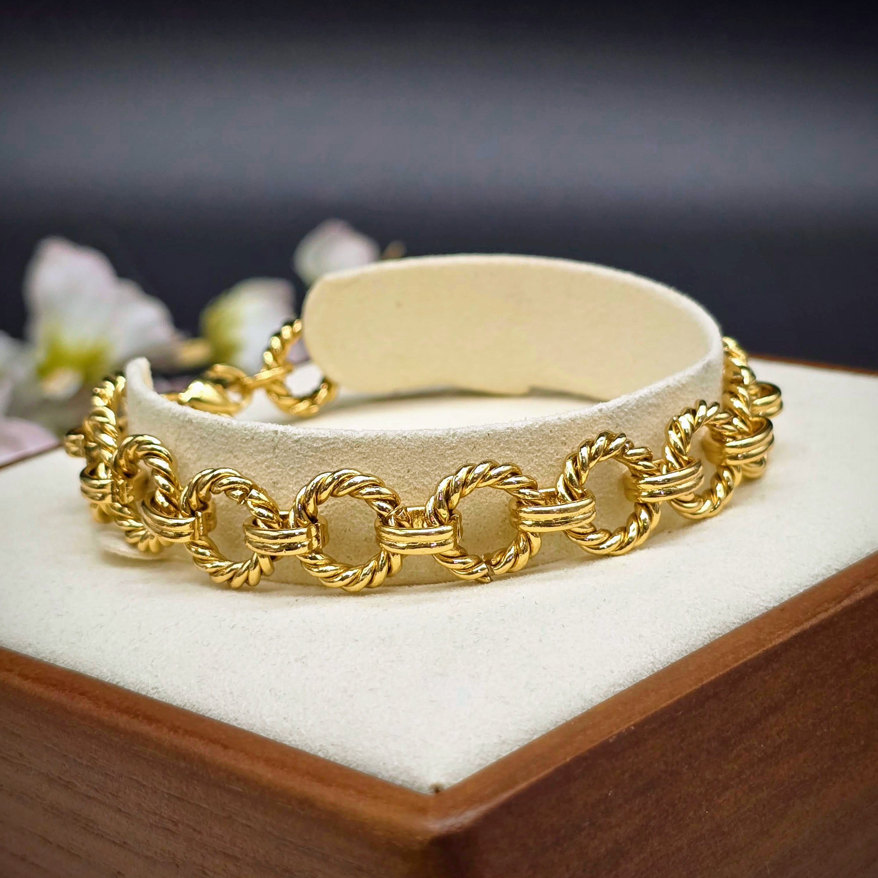 Rope-Link Chain Bracelet - Stainless Steel