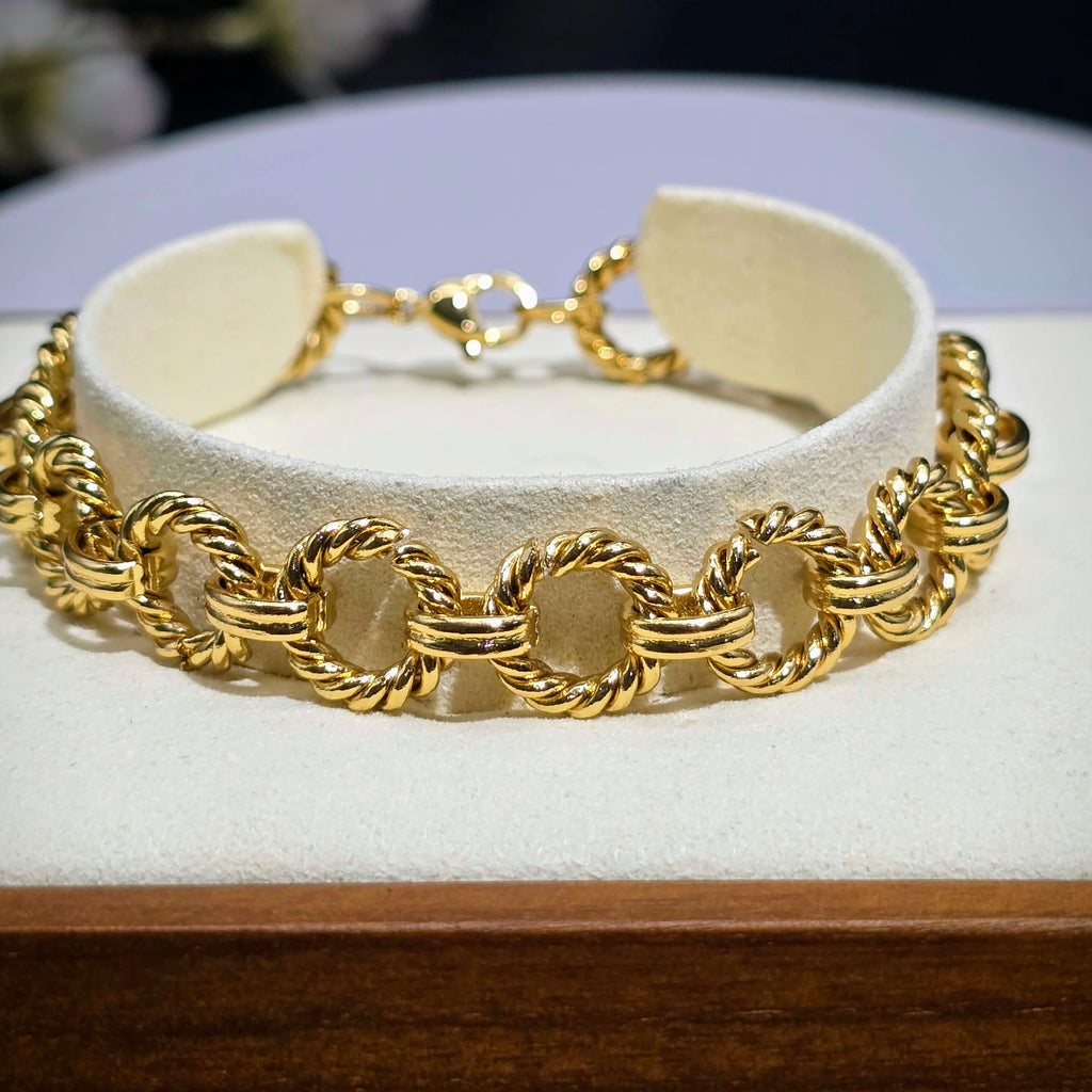 Rope-Link Chain Bracelet - Stainless Steel
