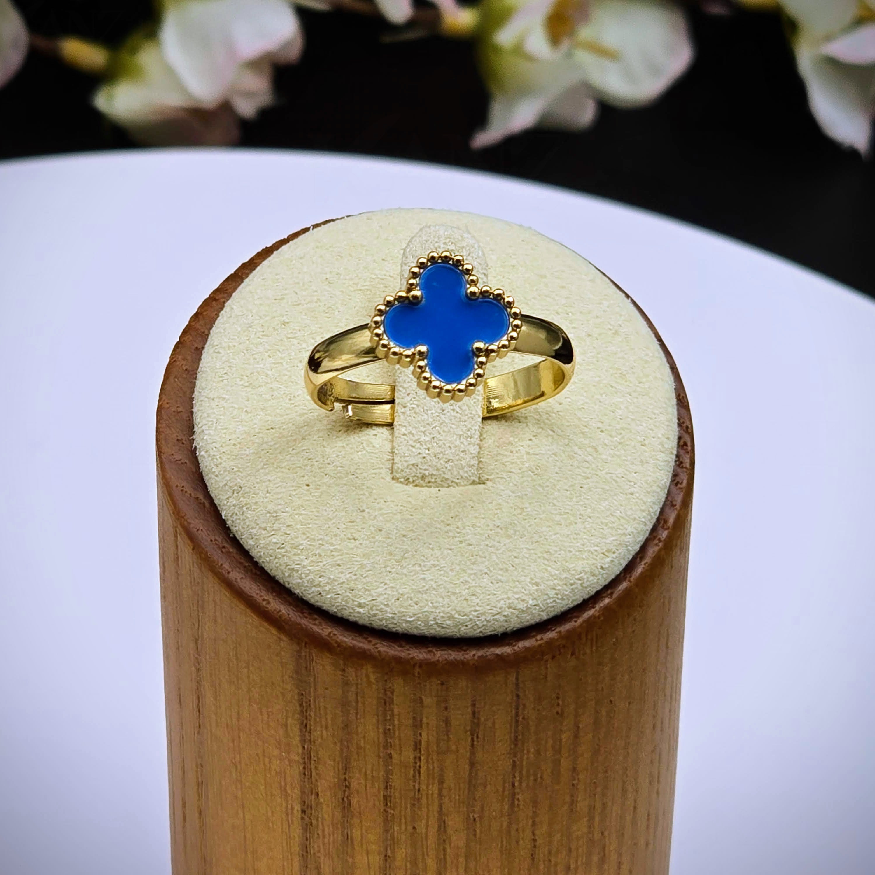 Enamel Stainless Steel Adjustable Ring