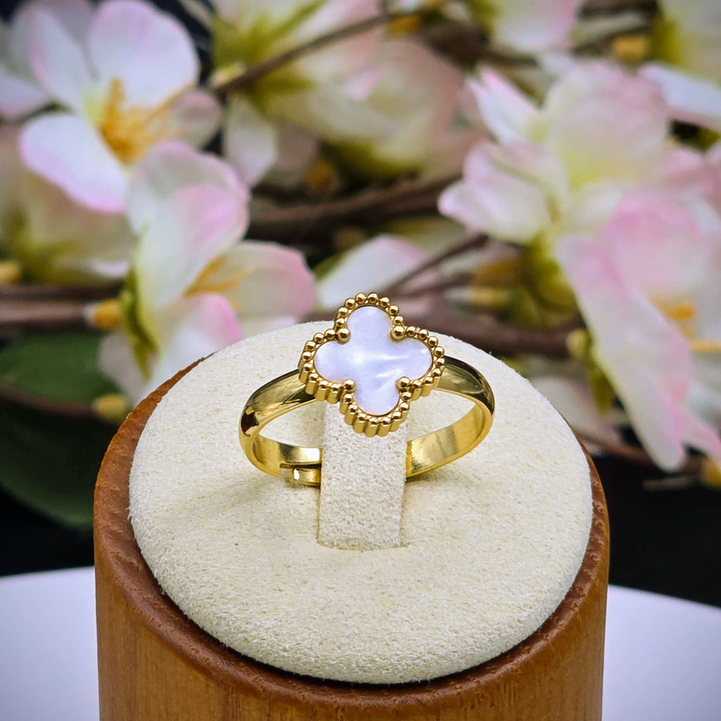 Enamel Stainless Steel Adjustable Ring