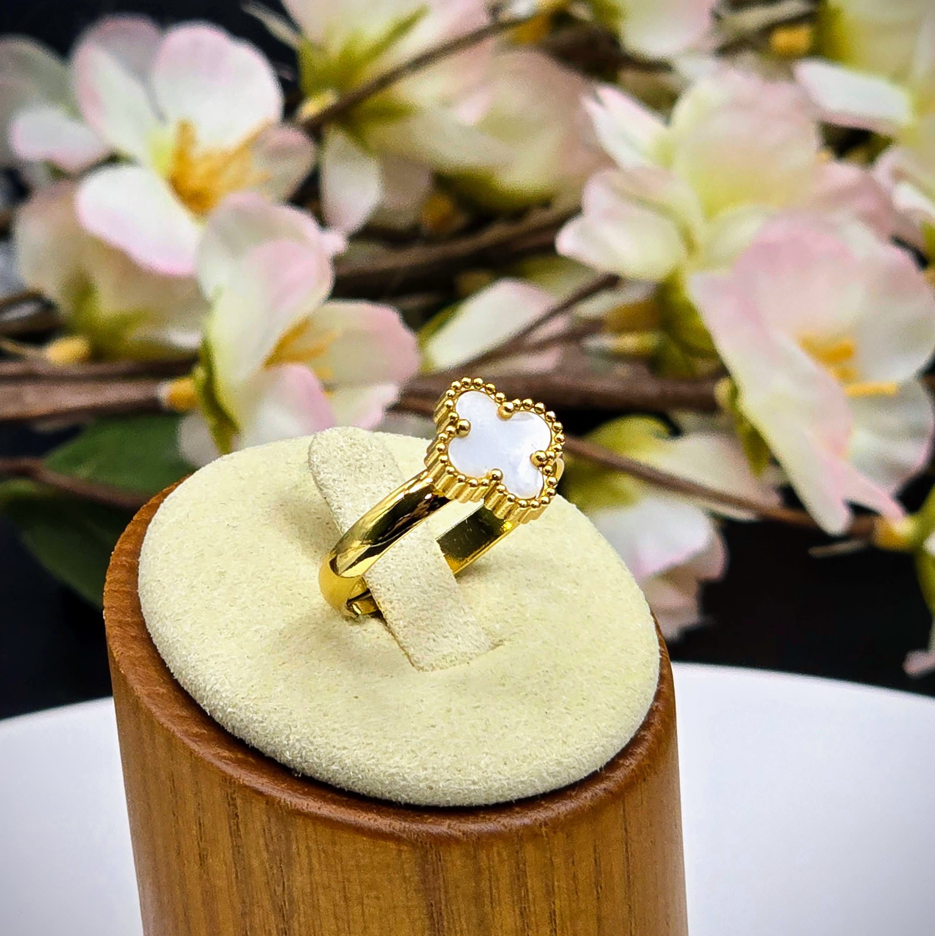 Enamel Stainless Steel Adjustable Ring