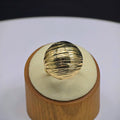 Textured Dome Stainless Steel Statement Ring