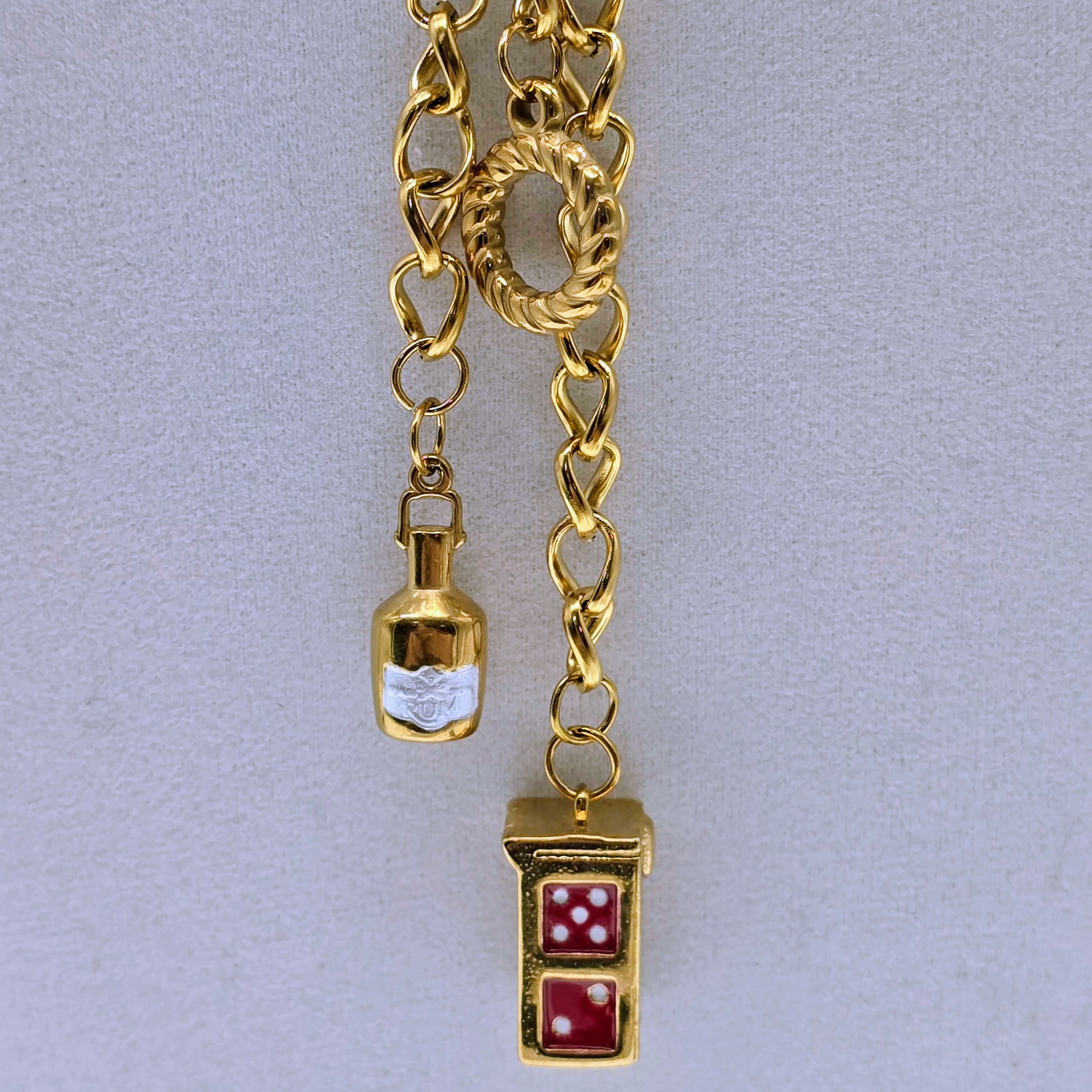 Luck & Libations Statement Stainless Steel Necklaces