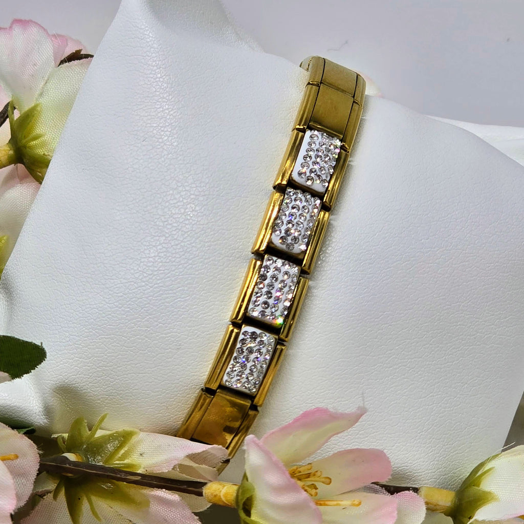 Pre-Designed Italian Charm Stainless Steel Bracelet