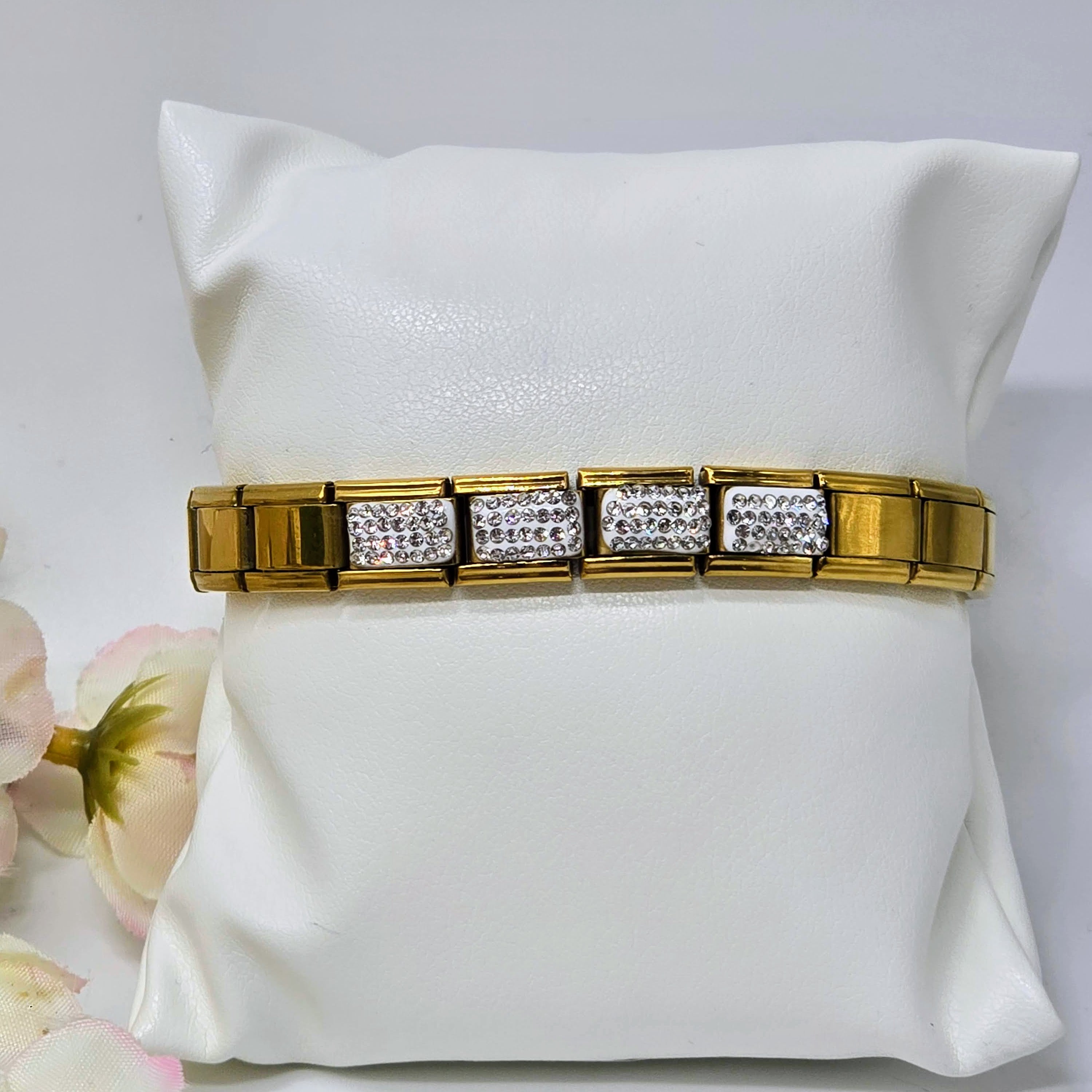 Pre-Designed Italian Charm Stainless Steel Bracelet