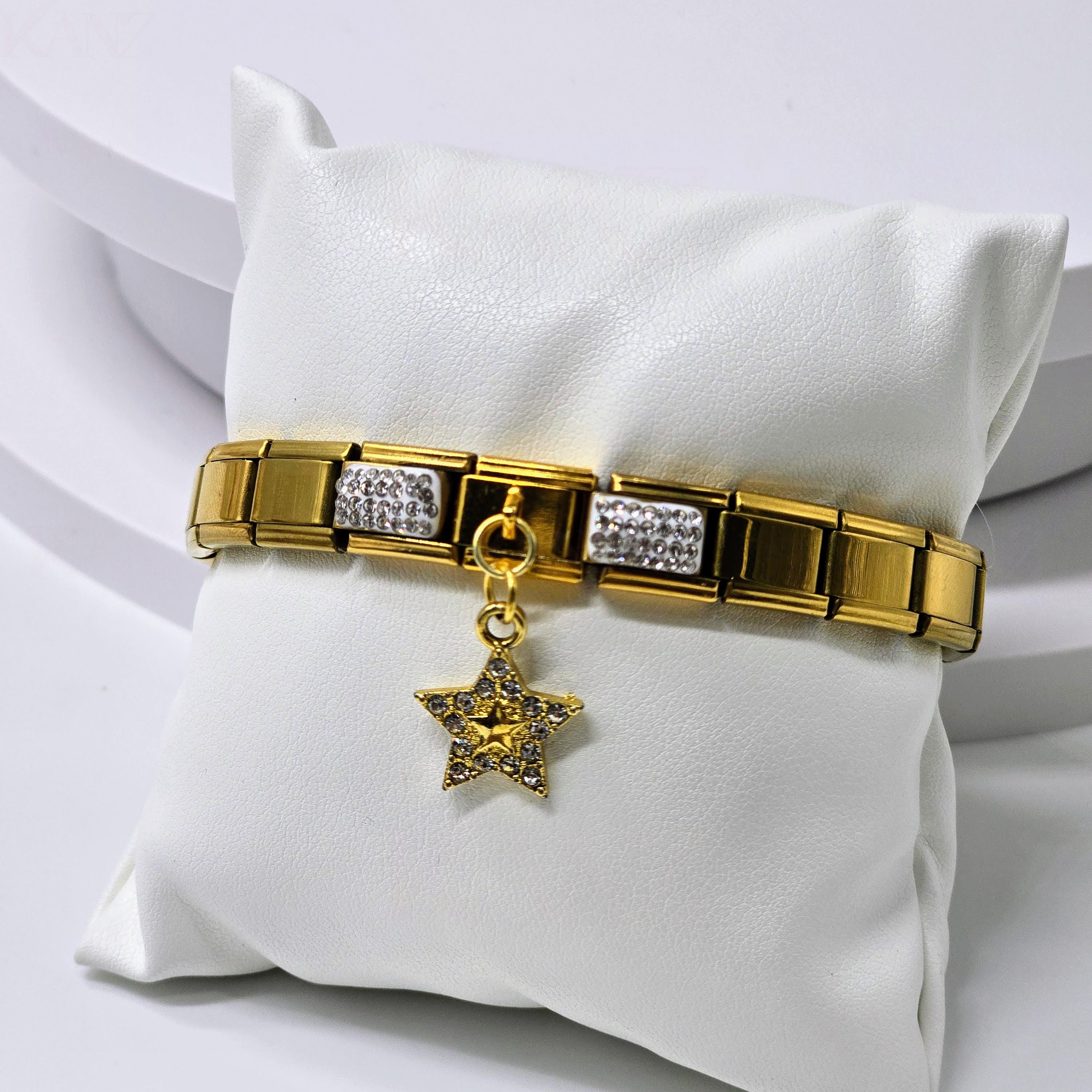 Pre-Designed Italian Charm Stainless Steel Bracelet