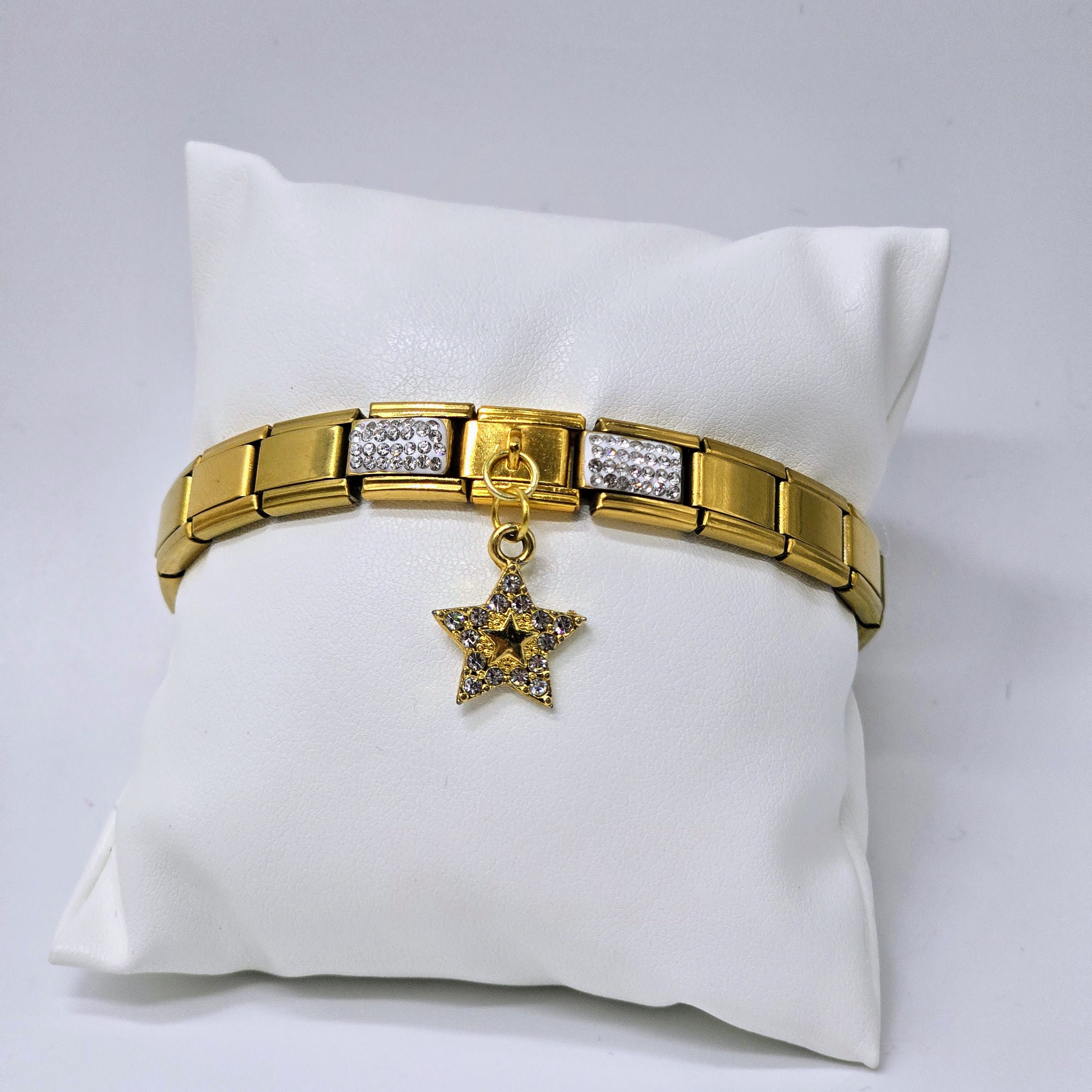 Pre-Designed Italian Charm Stainless Steel Bracelet