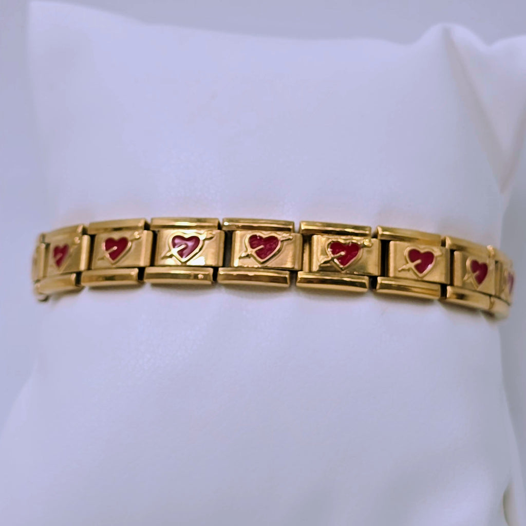 Pre-Designed Italian Charm Stainless Steel Bracelet