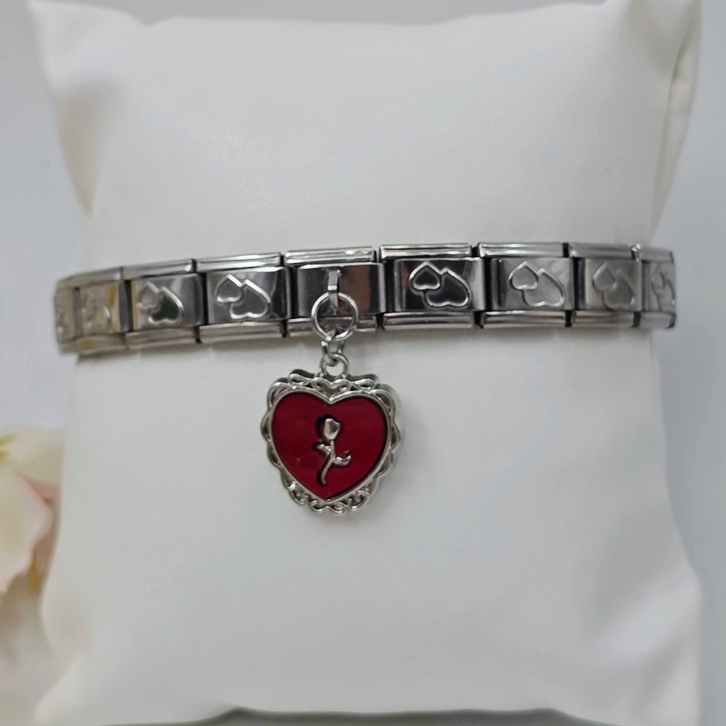 Pre-Designed Italian Charm Stainless Steel Bracelet