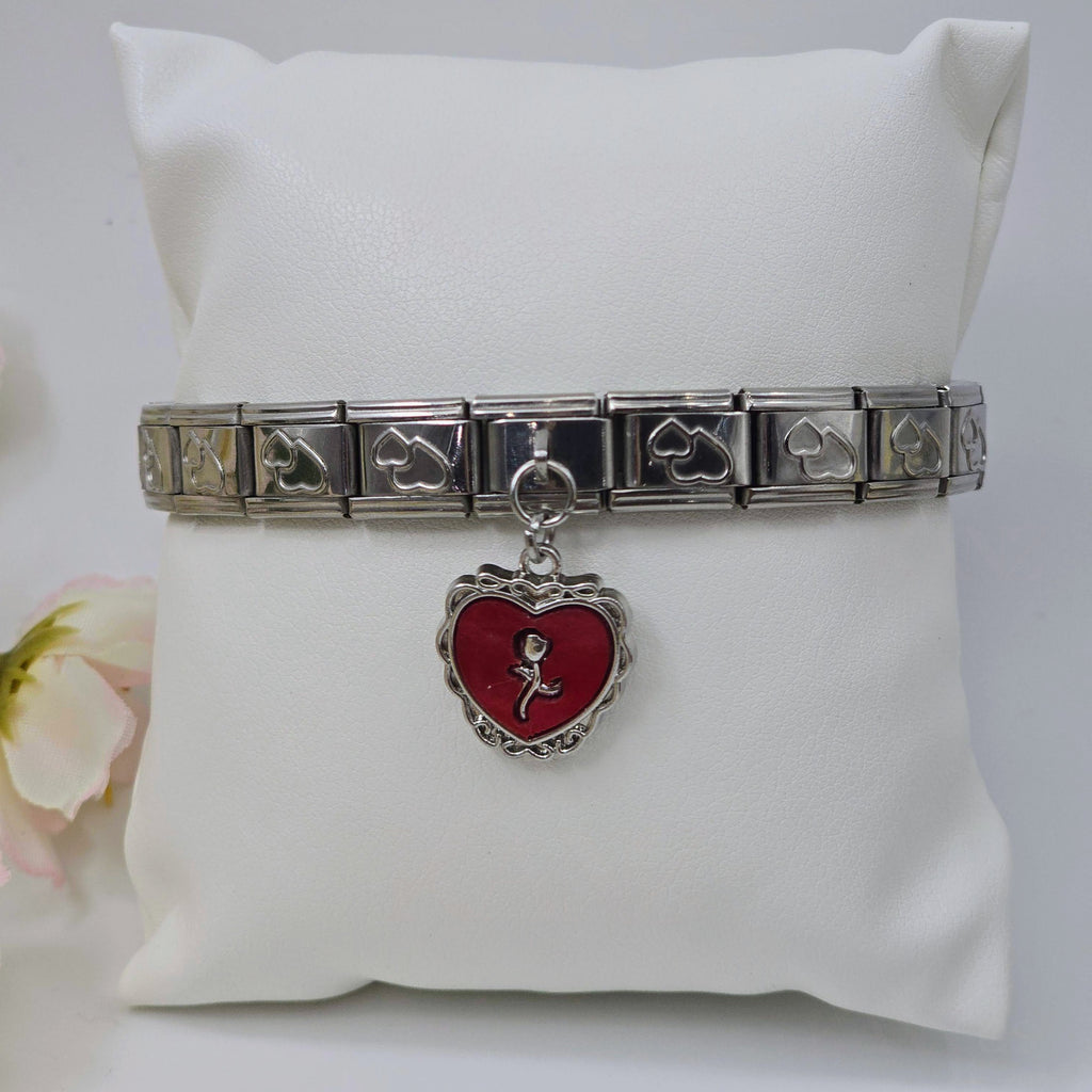 Pre-Designed Italian Charm Stainless Steel Bracelet
