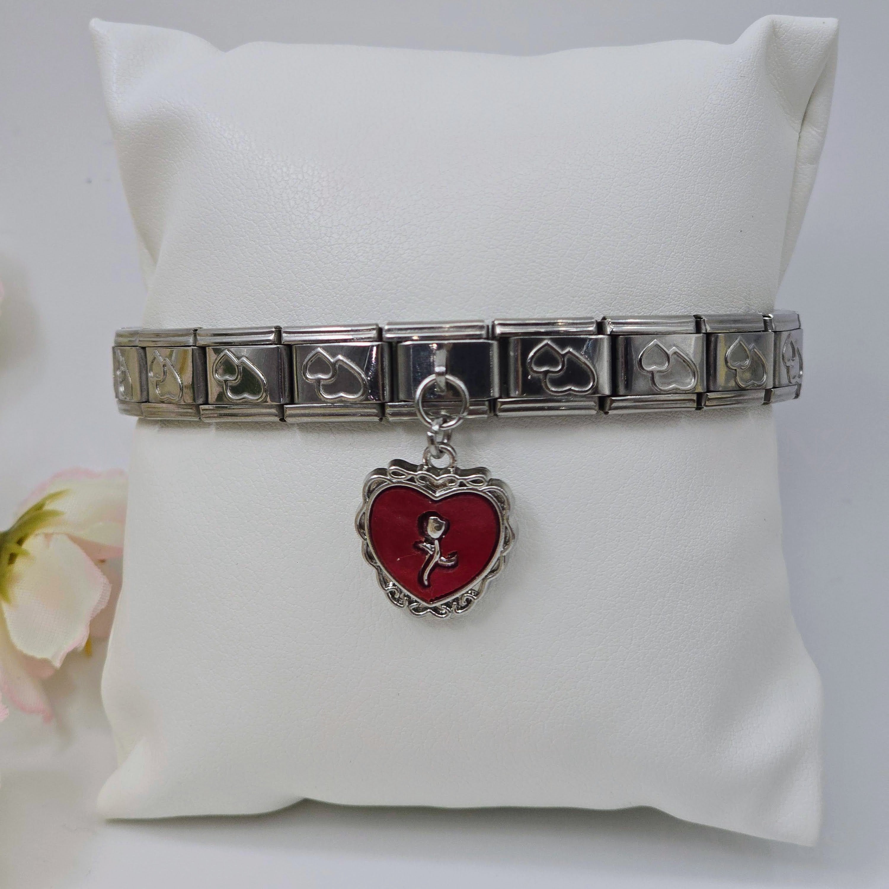 Pre-Designed Italian Charm Stainless Steel Bracelet