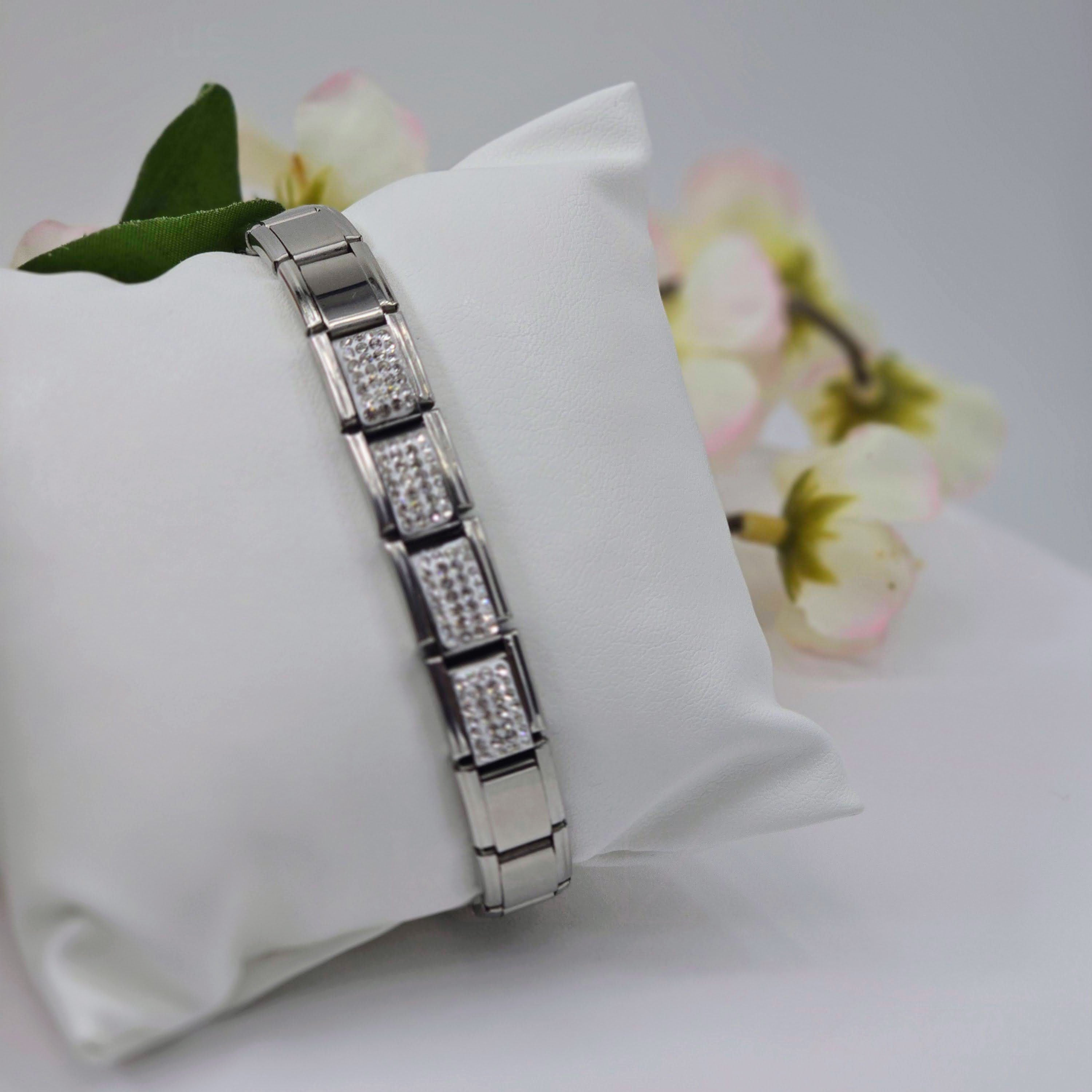 Pre-Designed Italian Charm Stainless Steel Bracelet