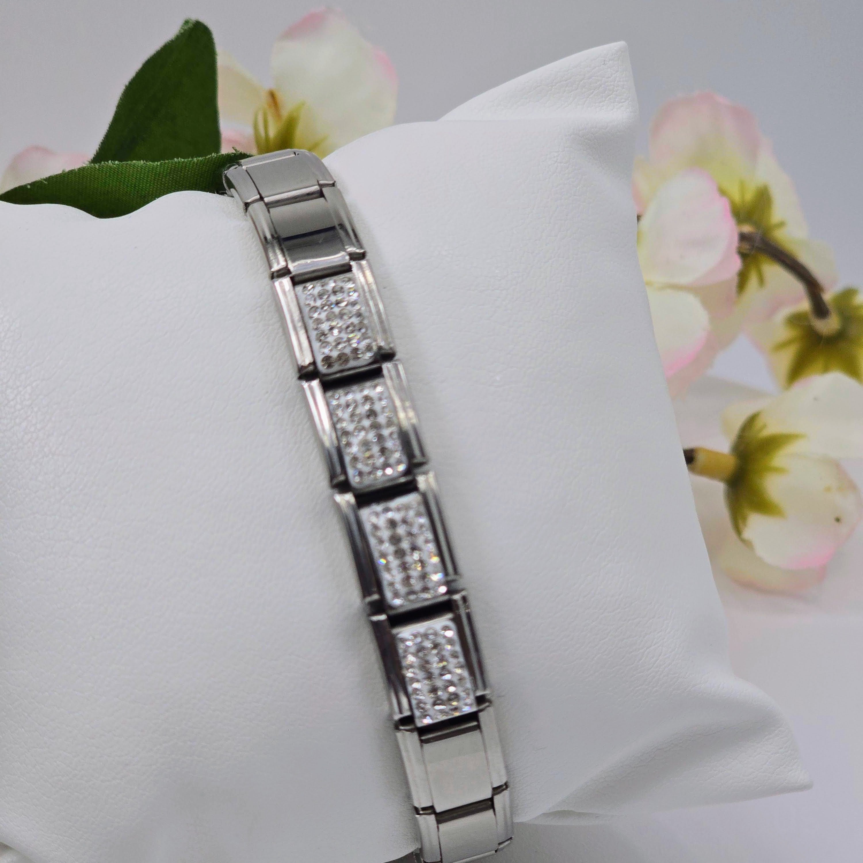 Pre-Designed Italian Charm Stainless Steel Bracelet