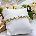 Gold Infinity Link Stainless Steel Bracelet