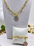 The Gilded Gardenia Stainless Steel Set