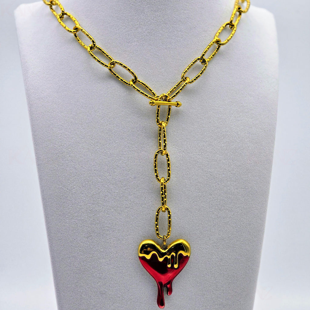 Liquid Passion Toggle Stainless Steel Necklace