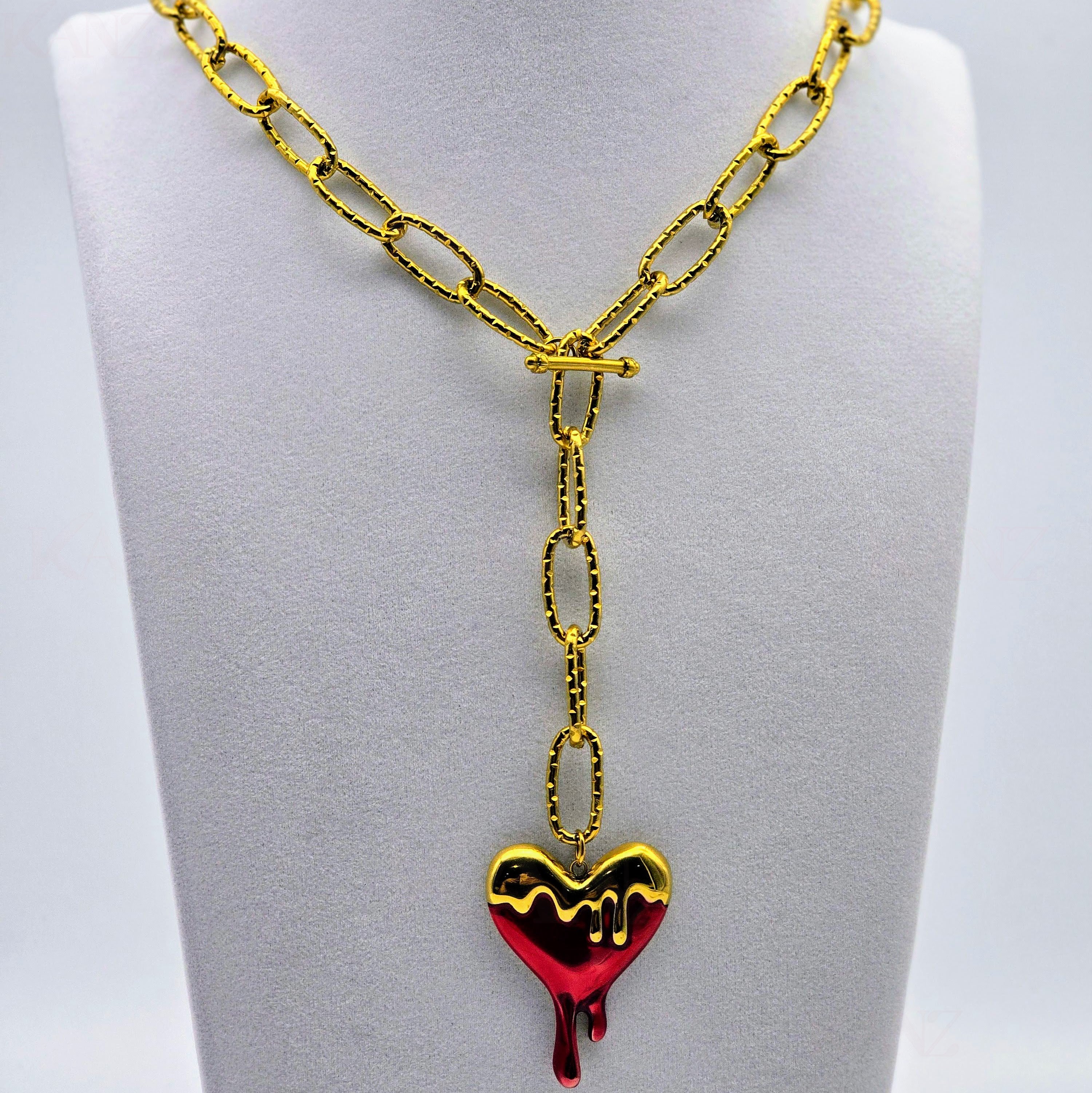Liquid Passion Toggle Stainless Steel Necklace