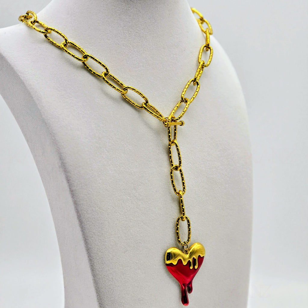 Liquid Passion Toggle Stainless Steel Necklace
