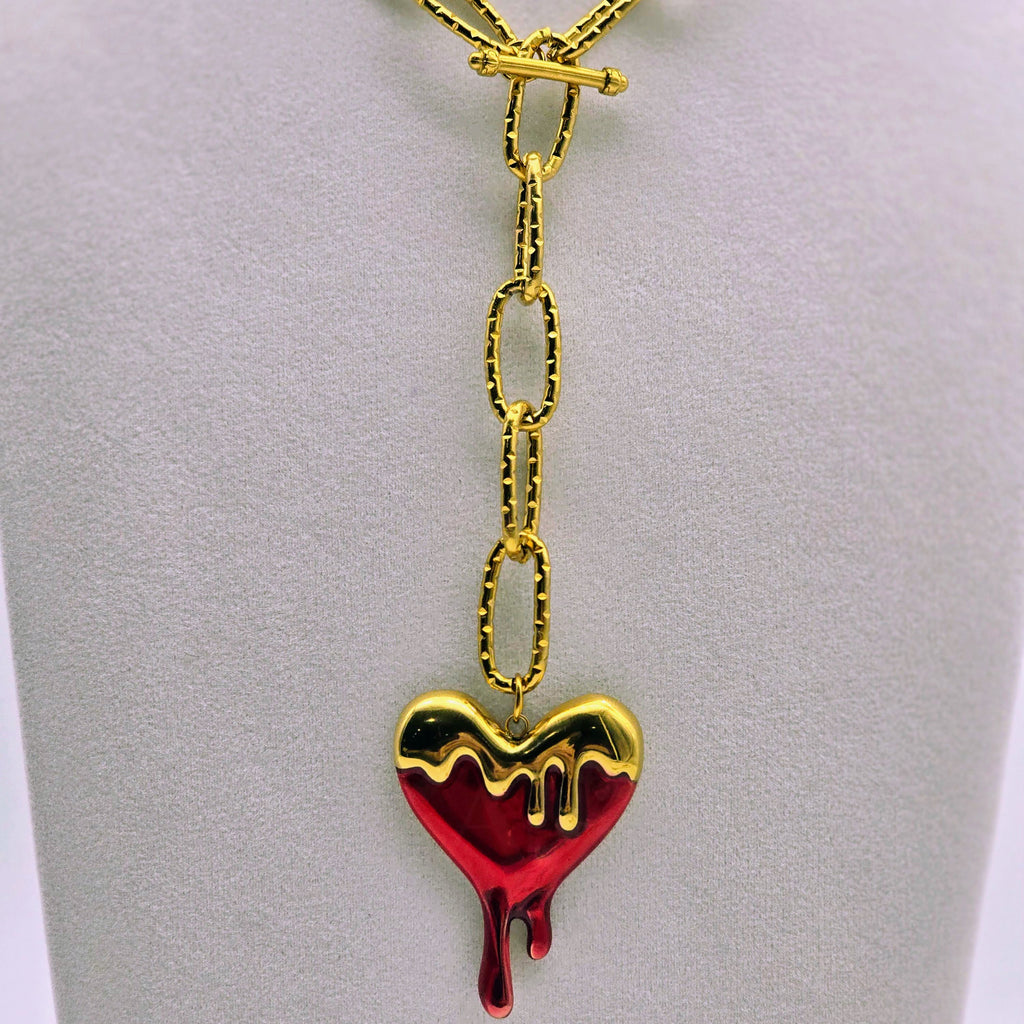 Liquid Passion Toggle Stainless Steel Necklace