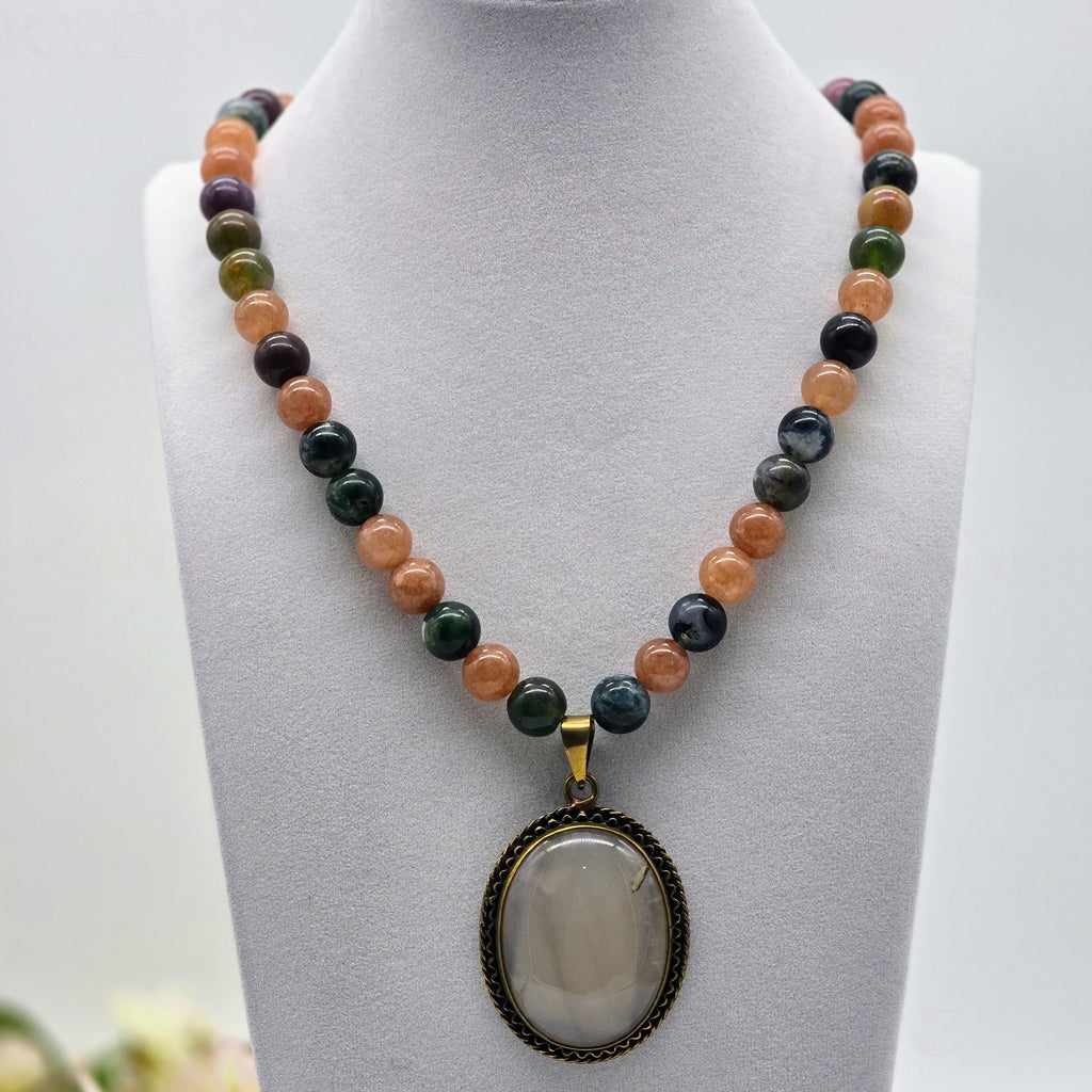 Celestial Ember Focal Necklace