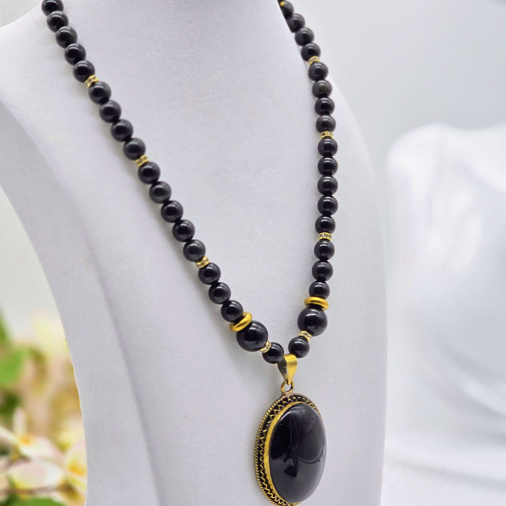 Obsidian Eclipse Focal Necklace