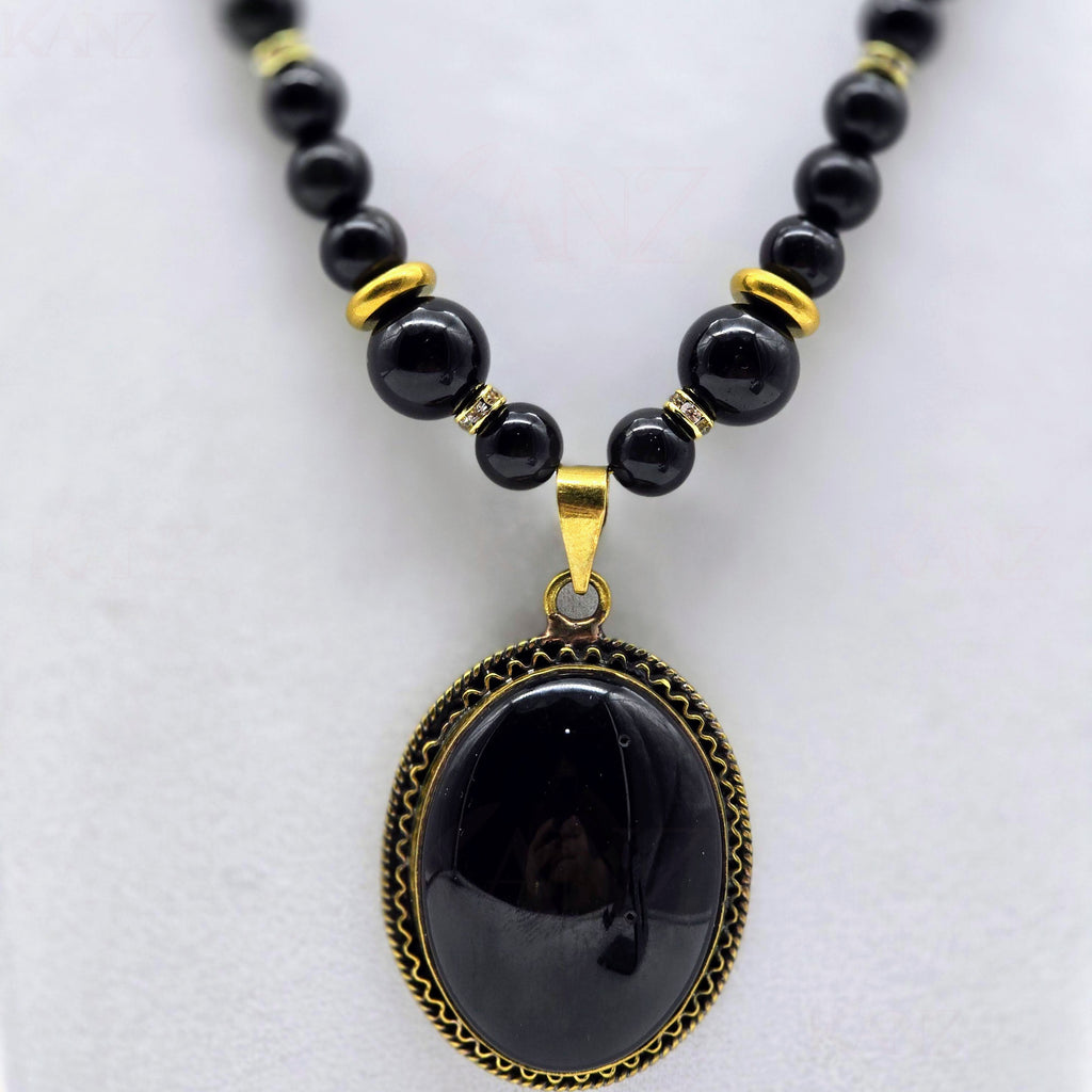 Obsidian Eclipse Focal Necklace