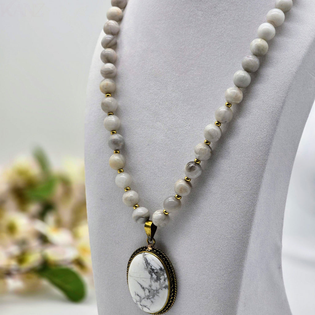 Lunar Drift Focal Necklace