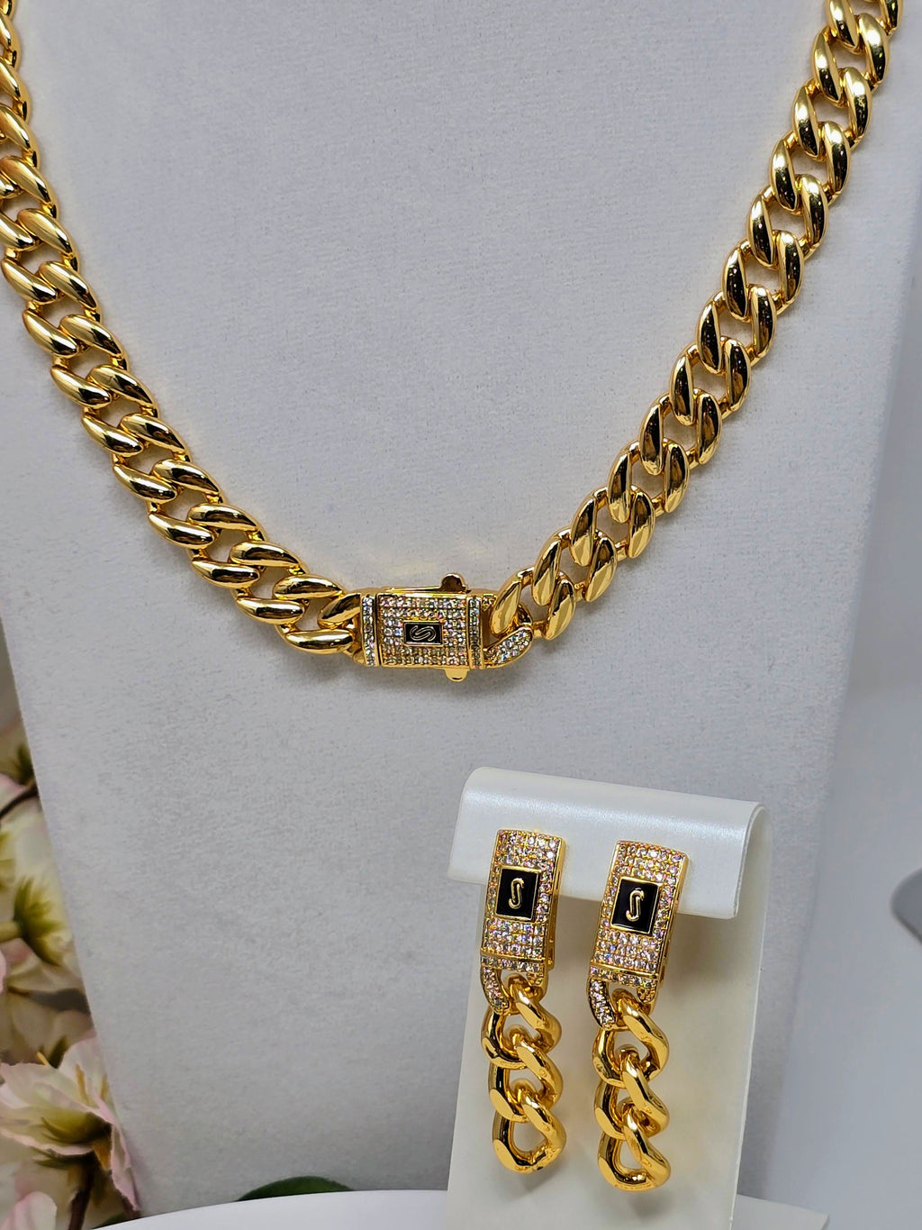 Legacy Royal Link Environmental Brass Trio with Pave Box Clasp