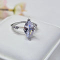 Ethereal Marquise Solitaire Stainless Steel Ring