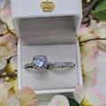 Eternal Glow Solitaire Stainless Steel Ring