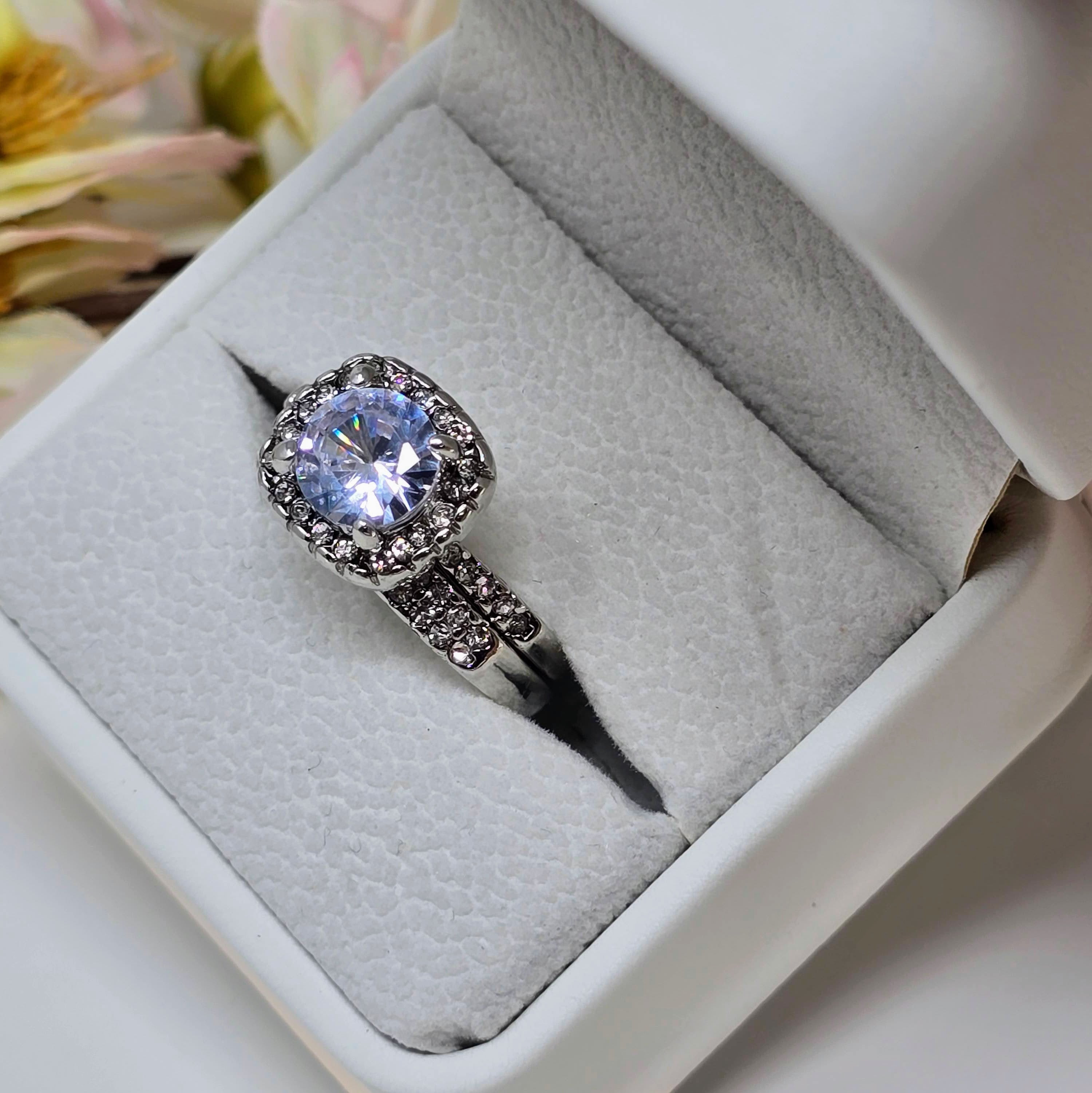 Eternal Glow Solitaire Stainless Steel Ring