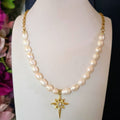 Celestial Freshwater Pearl Star Necklace
