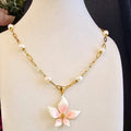 Freshwater Pearl Floral Necklace