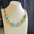 Natural Amazonite Statement Necklace