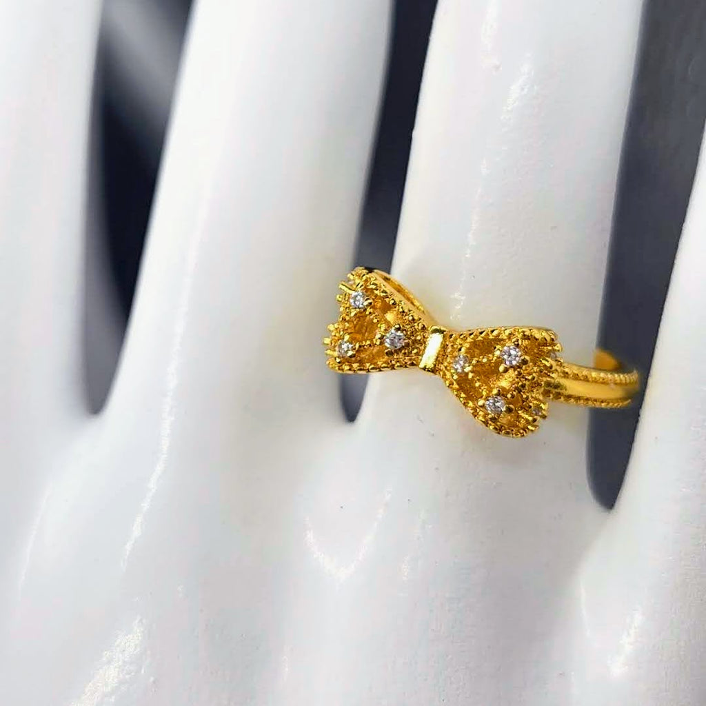 Sweetheart Ribbon Stainless Steel Ring