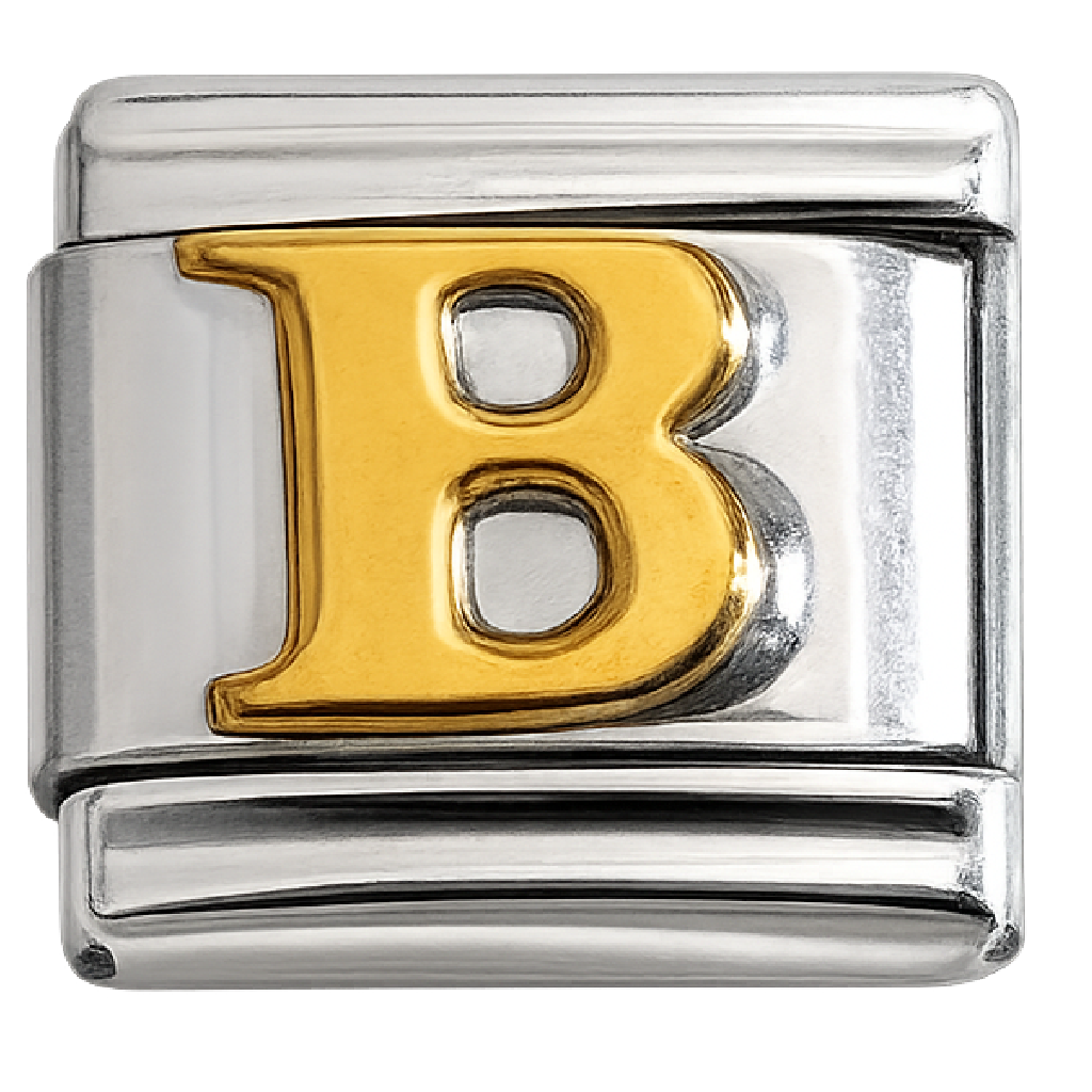 Italian Charm Letter Links – Single Stainless Steel Charm